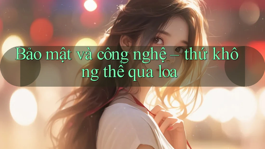 Bảo mật và công nghệ – thứ không thể qua loa Bảo mật và công nghệ – thứ không thể qua loa