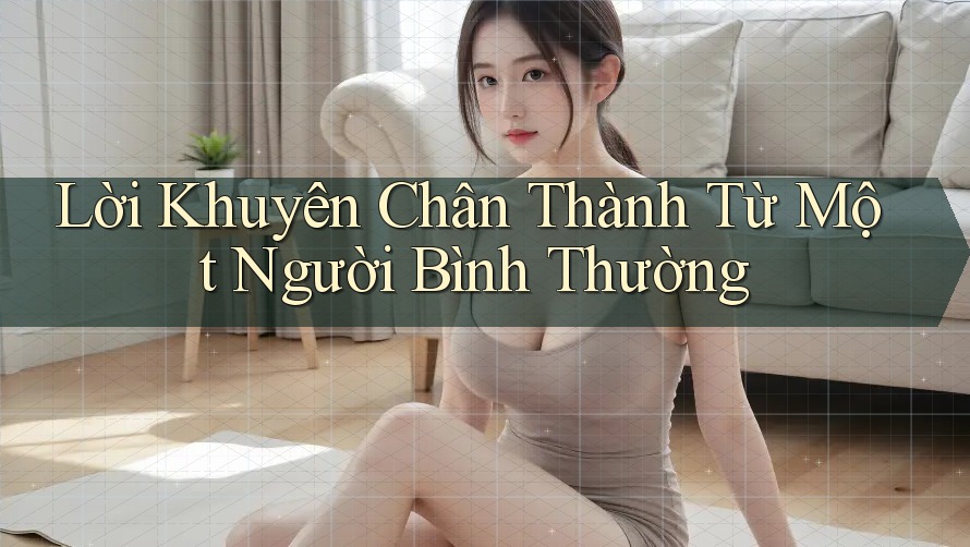 Lời Khuyên Chân Thành Từ Một Người Bình Thường Lời Khuyên Chân Thành Từ Một Người Bình Thường