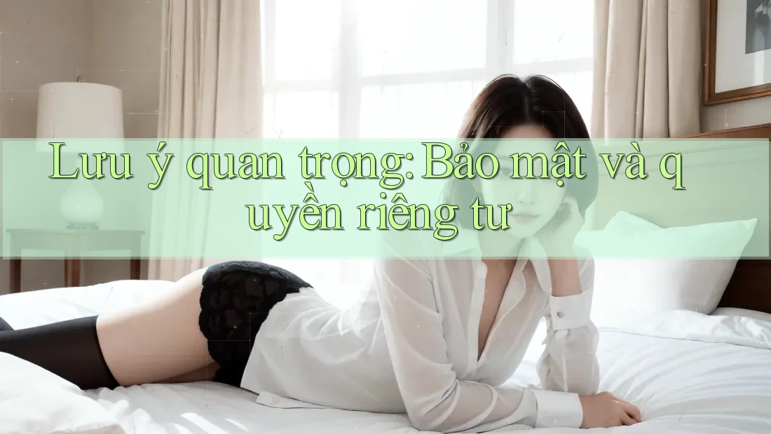 Lưu ý quan trọng: Bảo mật và quyền riêng tư Lưu ý quan trọng: Bảo mật và quyền riêng tư