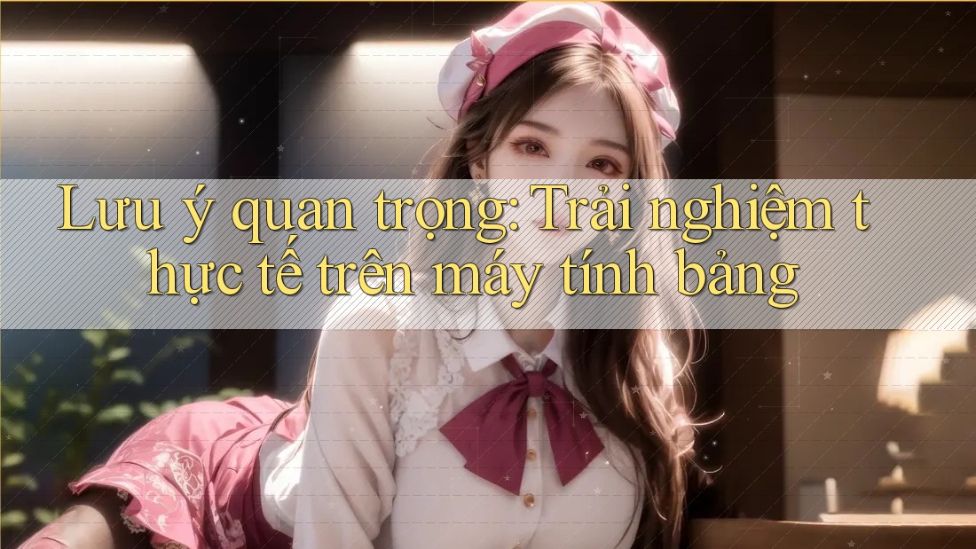 Lưu ý quan trọng: Trải nghiệm thực tế trên máy tính bảng Lưu ý quan trọng: Trải nghiệm thực tế trên máy tính bảng